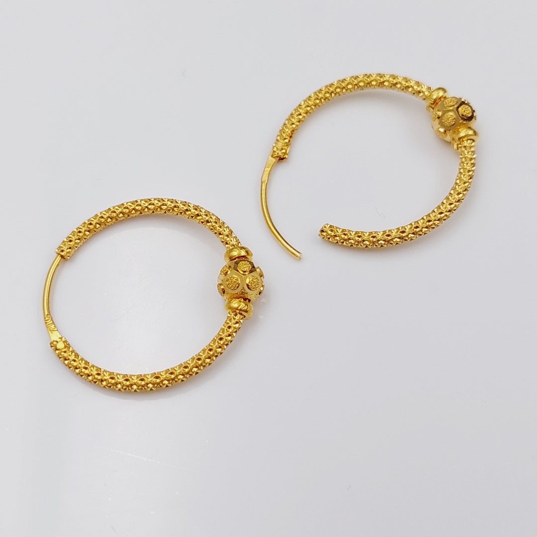 21K Gold Hoop Earrings by Saeed Jewelry - Image 13