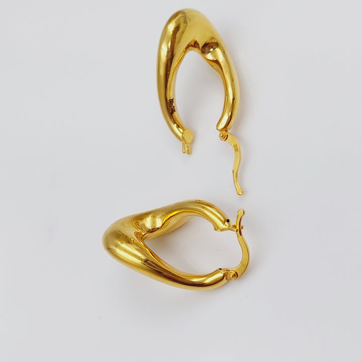 21K Gold Hoop Earrings by Saeed Jewelry - Image 8