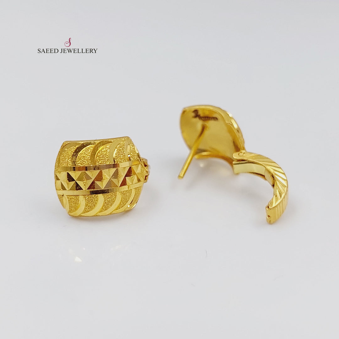 21K Gold Hoop Earrings by Saeed Jewelry - Image 7