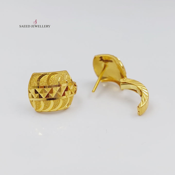 21K Gold Hoop Earrings by Saeed Jewelry - Image 7