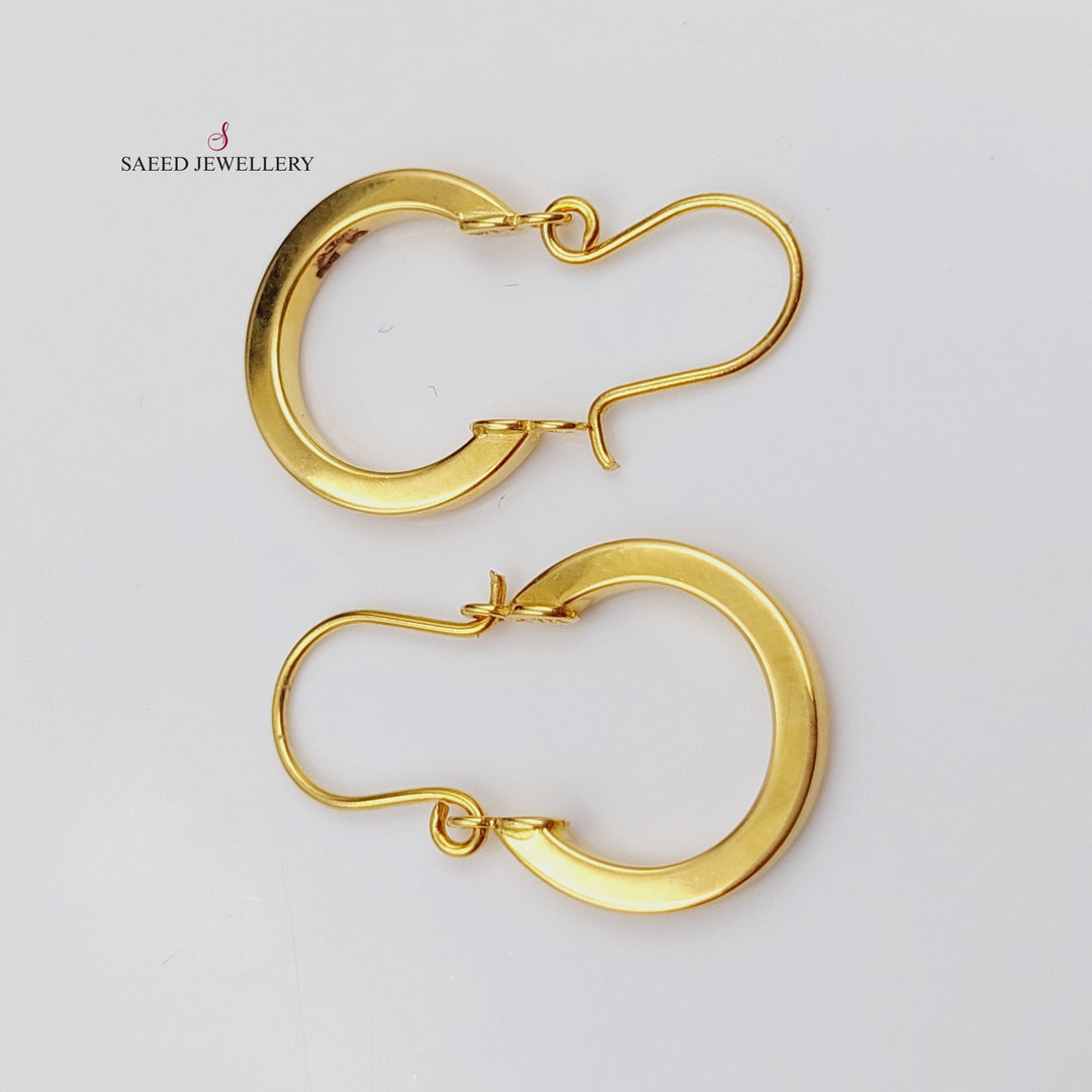 21K Gold Hoop Earrings by Saeed Jewelry - Image 5