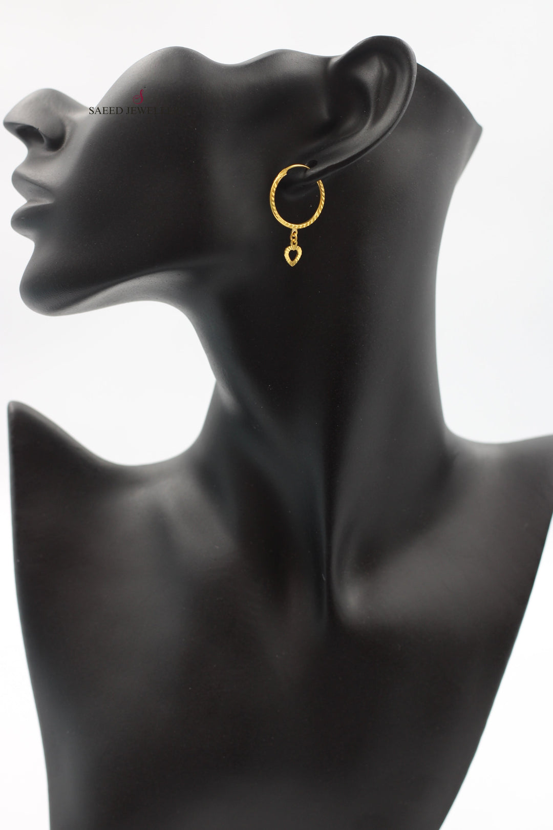 21K Gold Hoop Earrings by Saeed Jewelry - Image 2