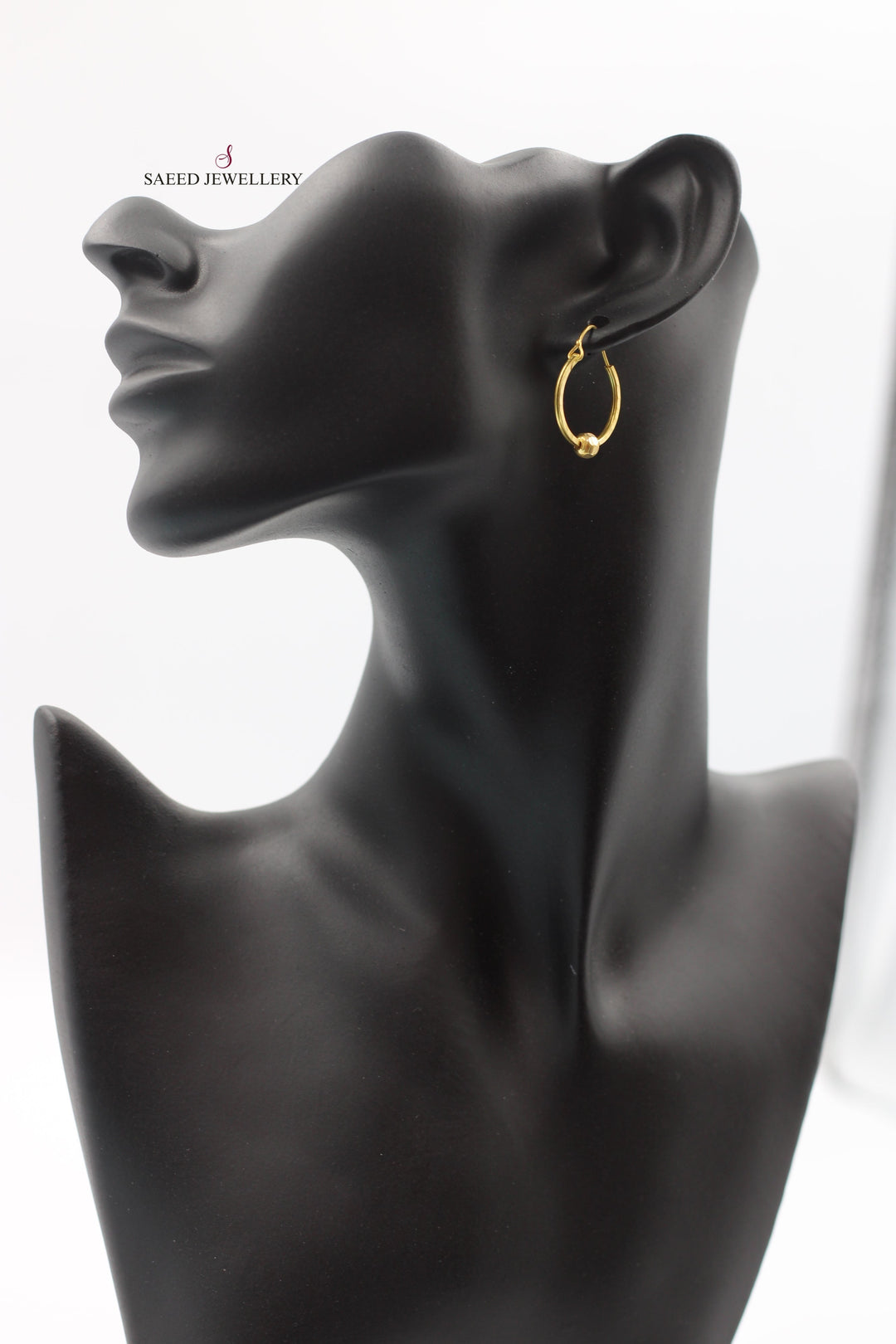 21K Gold Hoop Earrings by Saeed Jewelry - Image 4