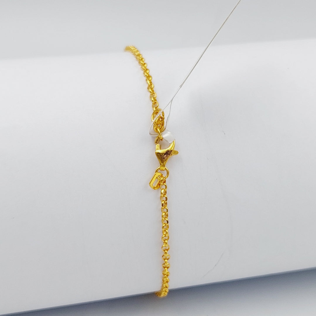 21K Gold Say Enamel Bracelet by Saeed Jewelry - Image 2