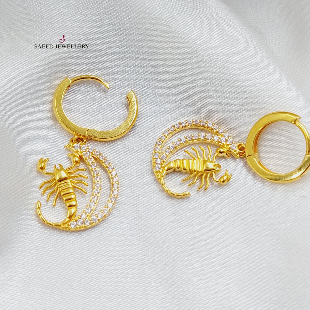 21K Gold Scorpion Earrings by Saeed Jewelry - Image 1