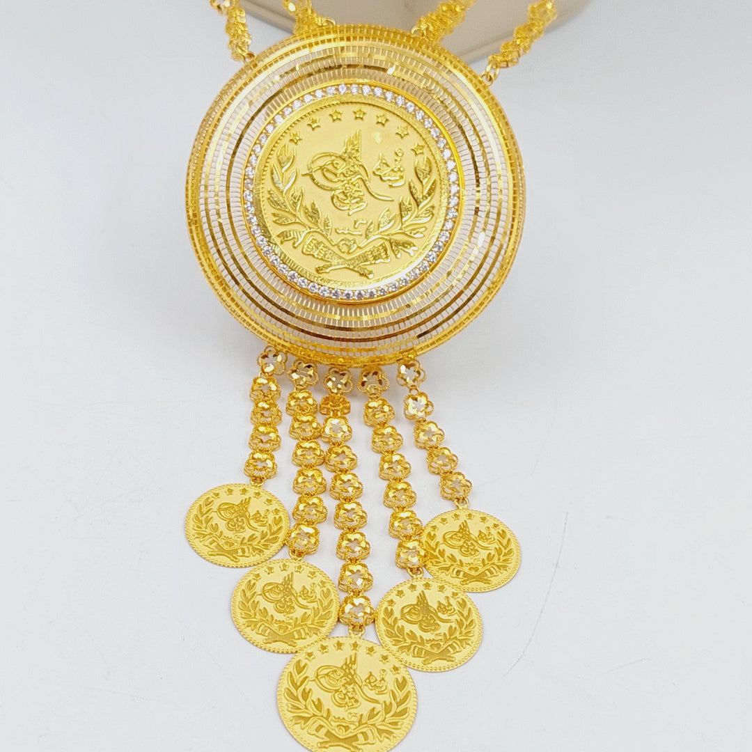 21K Gold Shall Lira Rashadi Necklace by Saeed Jewelry - Image 7