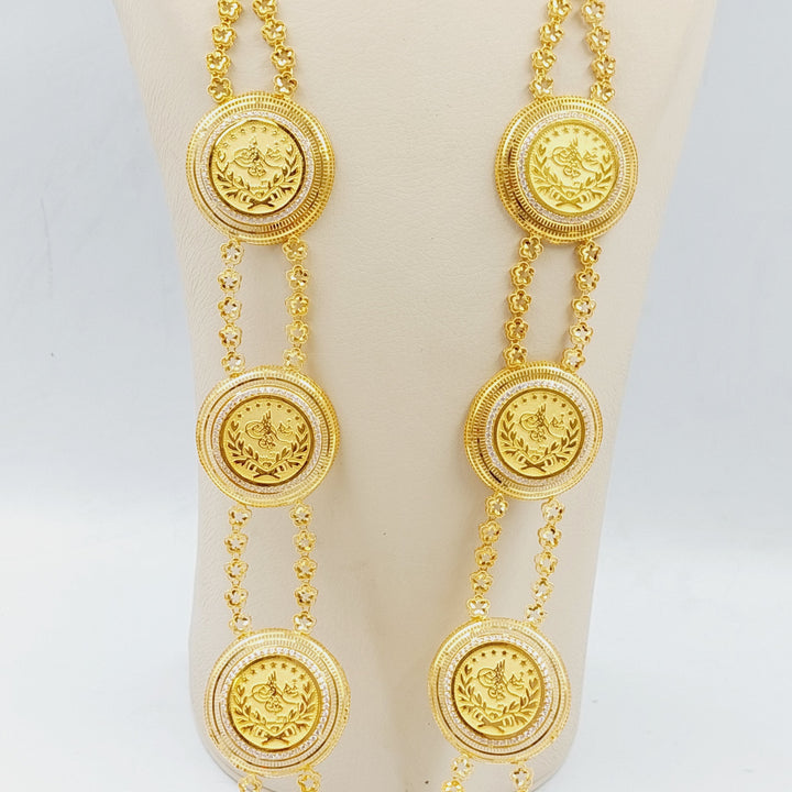 21K Gold Shall Lira Rashadi Necklace by Saeed Jewelry - Image 4