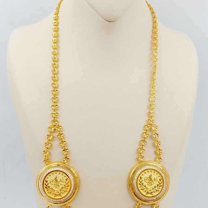 21K Gold Shall Lira Rashadi Necklace by Saeed Jewelry - Image 5