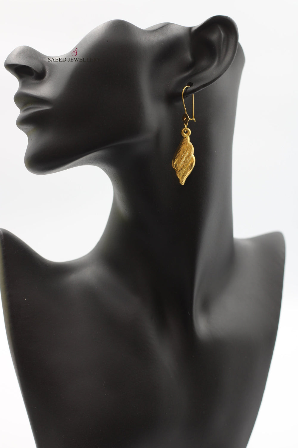 21K Gold Shankle Earrings by Saeed Jewelry - Image 2