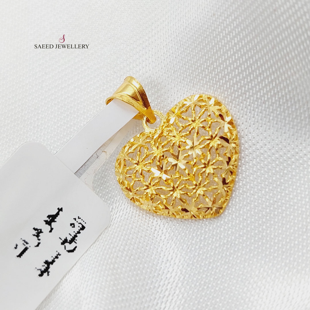 21K Gold Small Pendant by Saeed Jewelry - Image 1