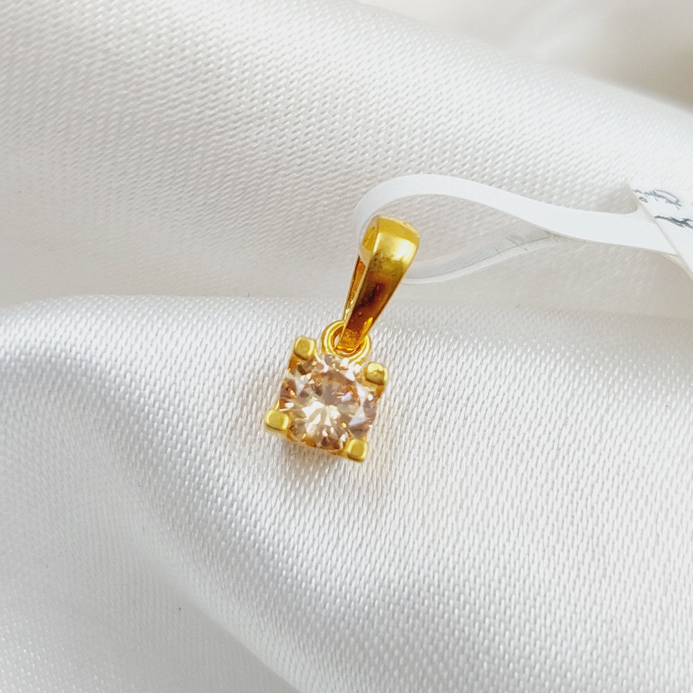 21K Gold Small Pendant by Saeed Jewelry - Image 2