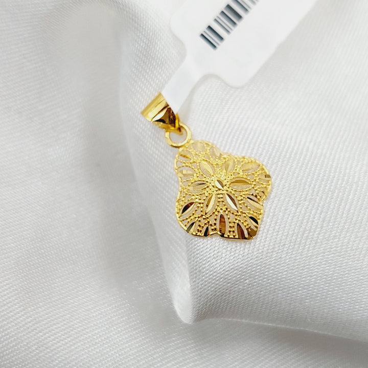 21K Small  Pendant Made of 21K Yellow Gold by Saeed Jewelry-27123