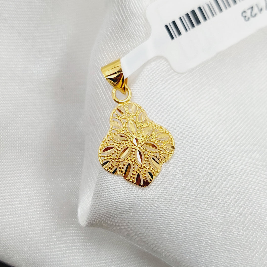21K Small  Pendant Made of 21K Yellow Gold by Saeed Jewelry-27123