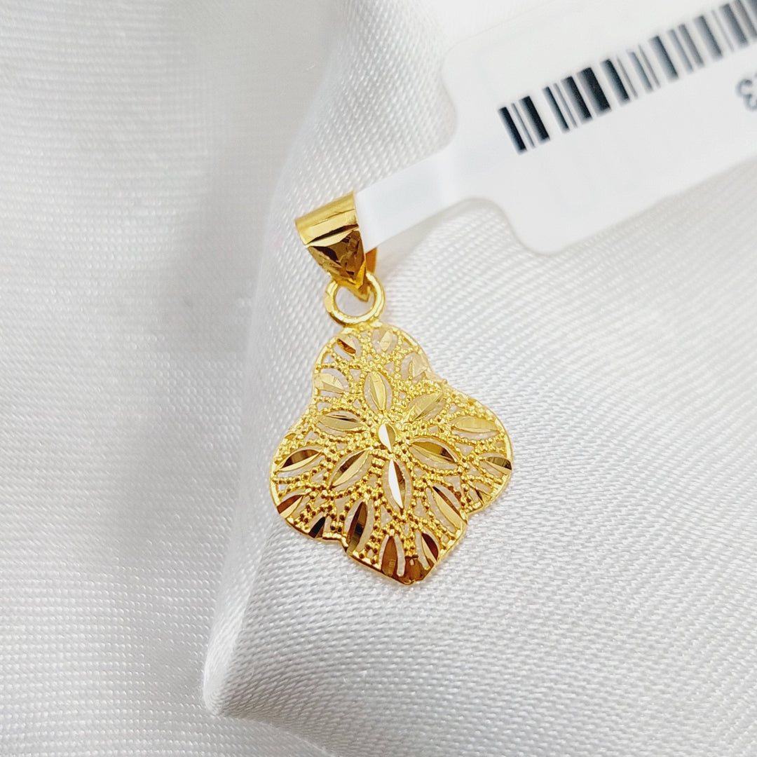 21K Small  Pendant Made of 21K Yellow Gold by Saeed Jewelry-27123