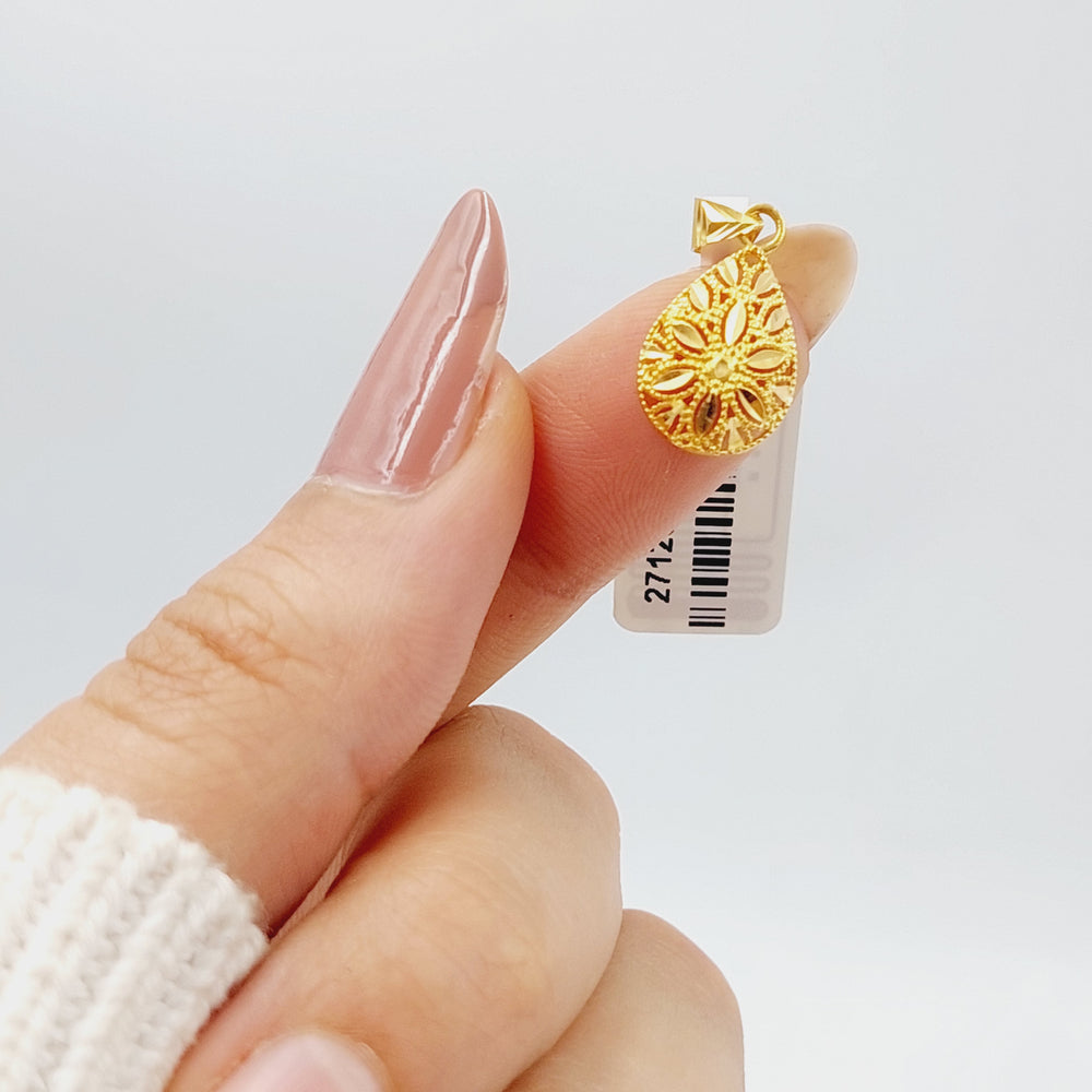 21K Small  Pendant Made of 21K Yellow Gold by Saeed Jewelry-27125