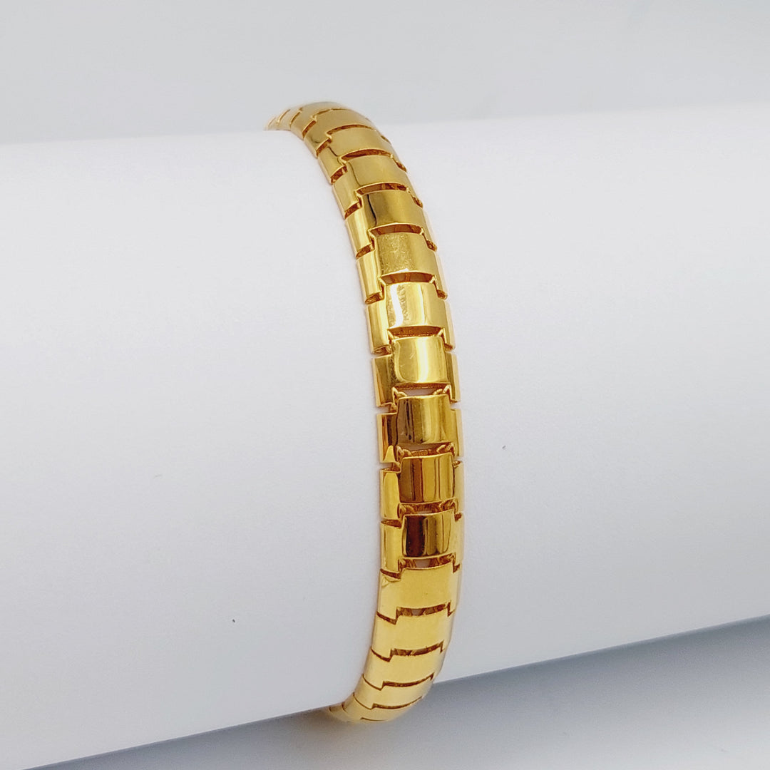 21K Snake Bracelet Made of 21K Yellow Gold by Saeed Jewelry-26883