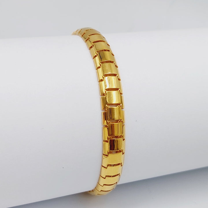 21K Snake Bracelet Made of 21K Yellow Gold by Saeed Jewelry-26883