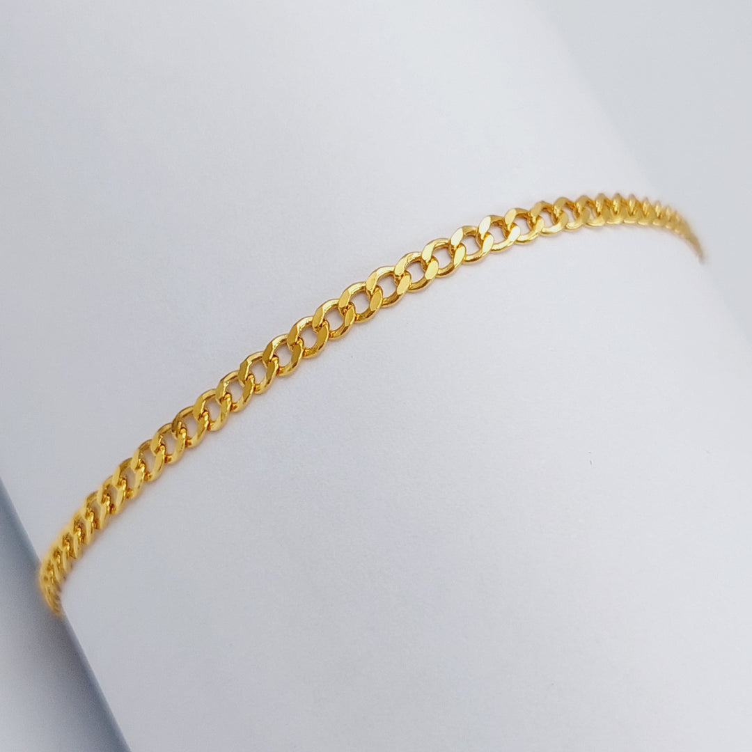 21K Gold Soft Bracelet by Saeed Jewelry - Image 1