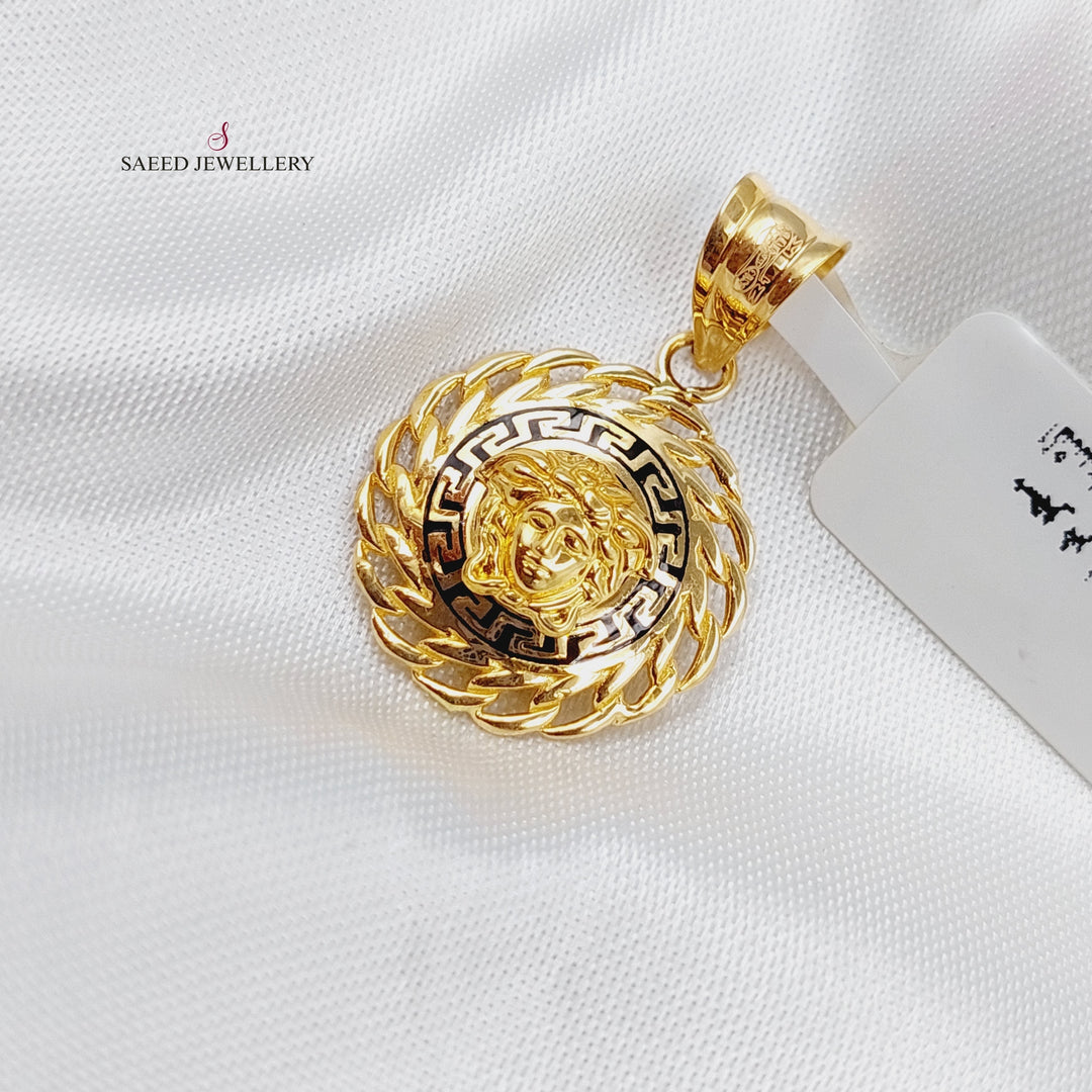 21K Gold Soft Pendant by Saeed Jewelry - Image 3