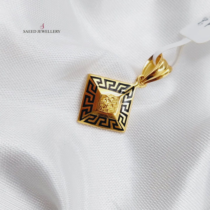 21K Gold Soft Pendant by Saeed Jewelry - Image 2