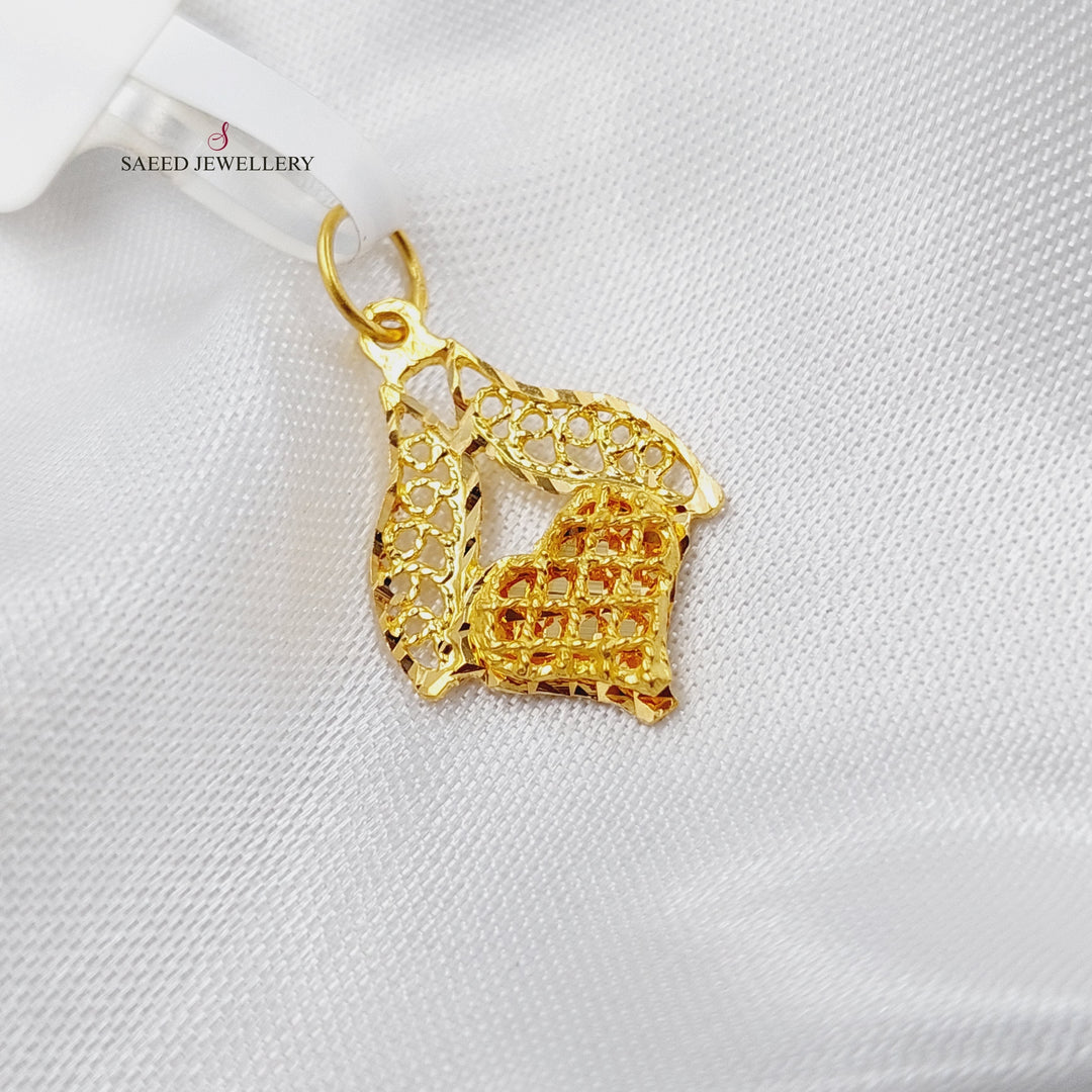 21K Gold Soft Pendant by Saeed Jewelry - Image 1