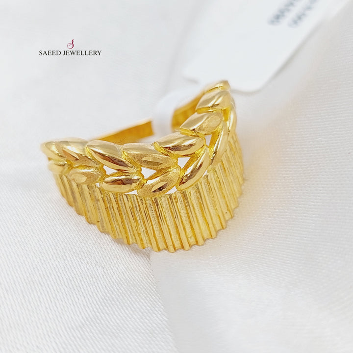 21K Gold Speck Ring by Saeed Jewelry - Image 4