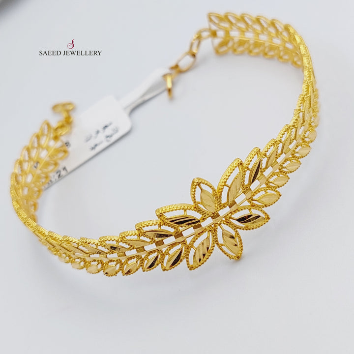 21K Gold Spike Bracelet by Saeed Jewelry - Image 3