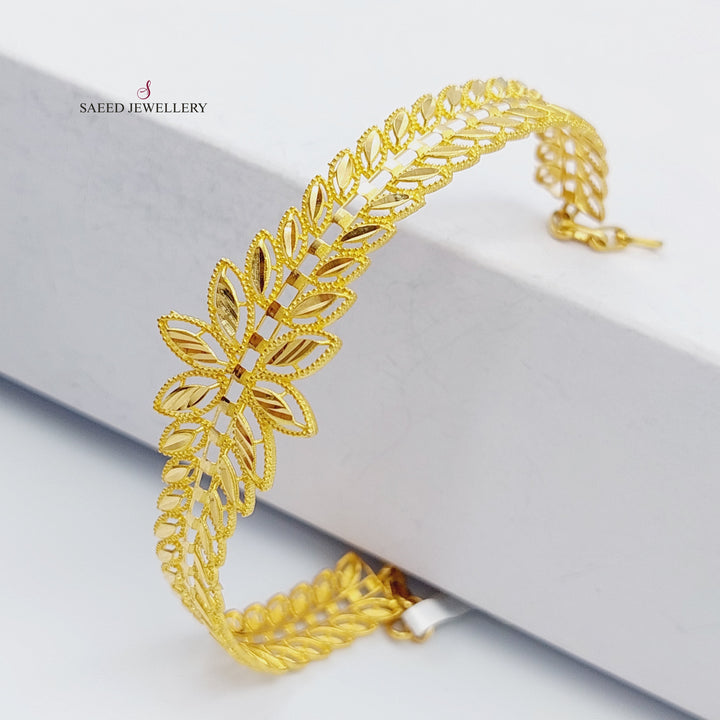 21K Gold Spike Bracelet by Saeed Jewelry - Image 1