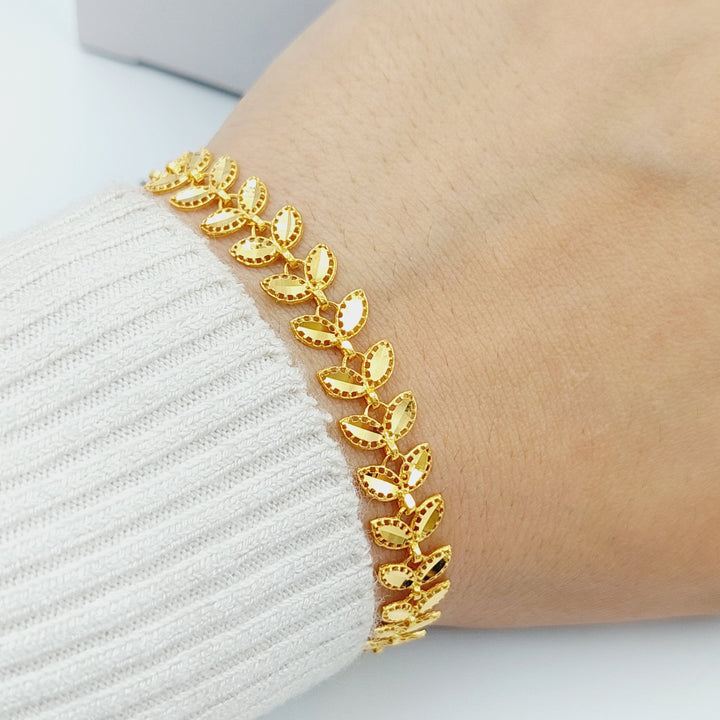 21K Gold Spike Bracelet by Saeed Jewelry - Image 11