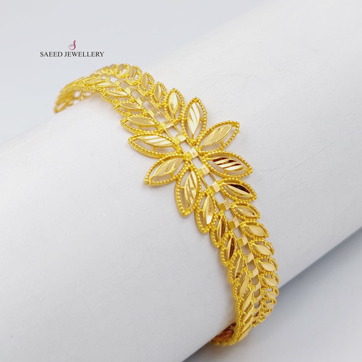 21K Gold Spike Bracelet by Saeed Jewelry - Image 2