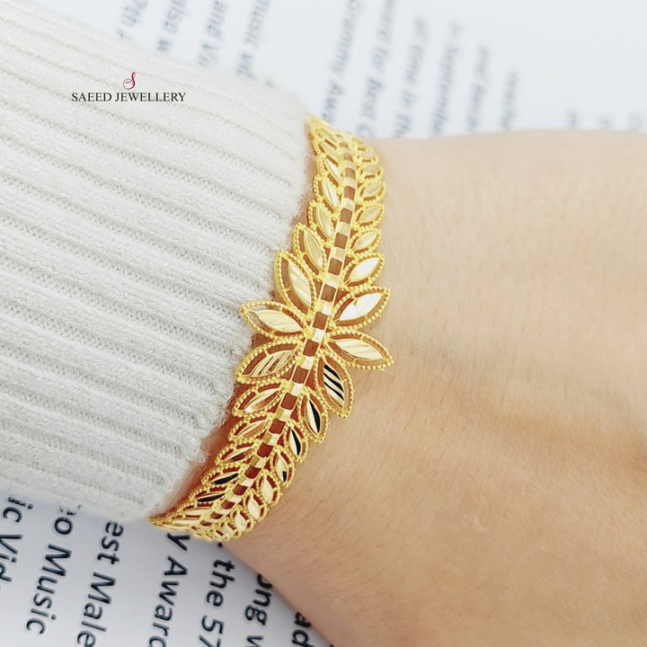 21K Gold Spike Bracelet by Saeed Jewelry - Image 3