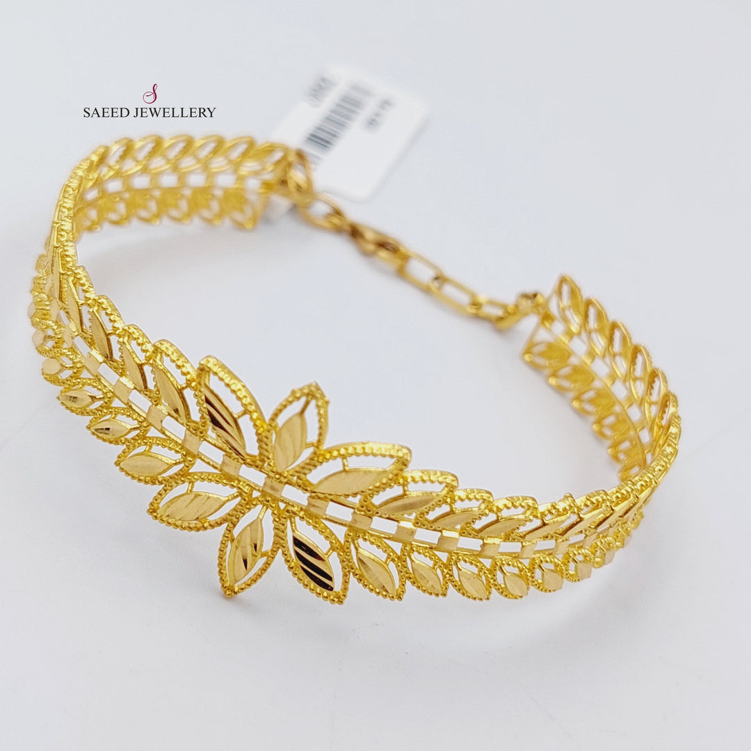 21K Gold Spike Bracelet by Saeed Jewelry - Image 4