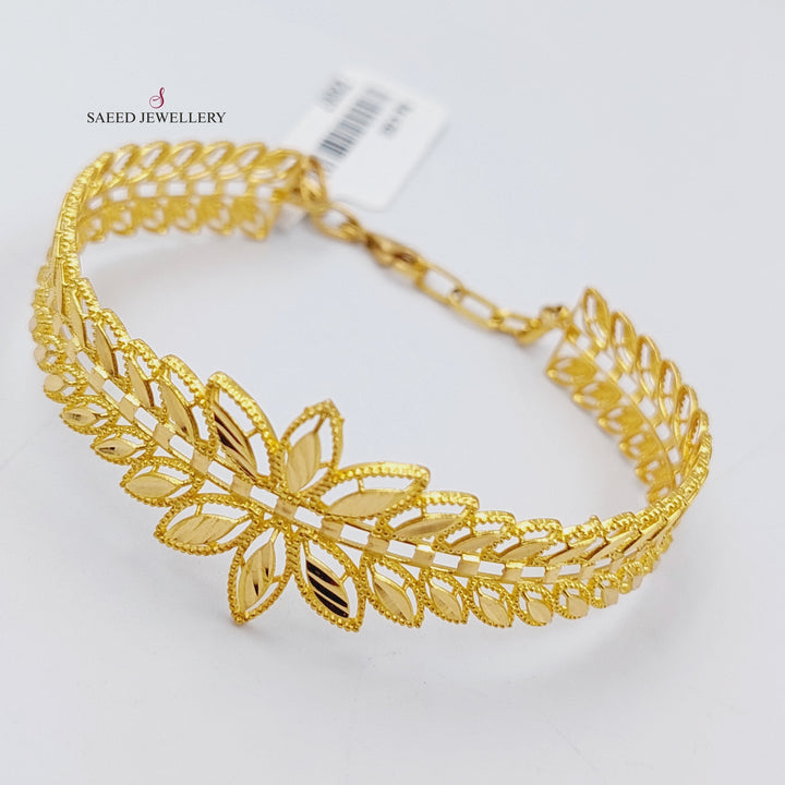 21K Gold Spike Bracelet by Saeed Jewelry - Image 4