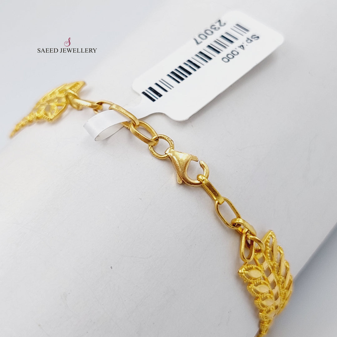 21K Gold Spike Bracelet by Saeed Jewelry - Image 5