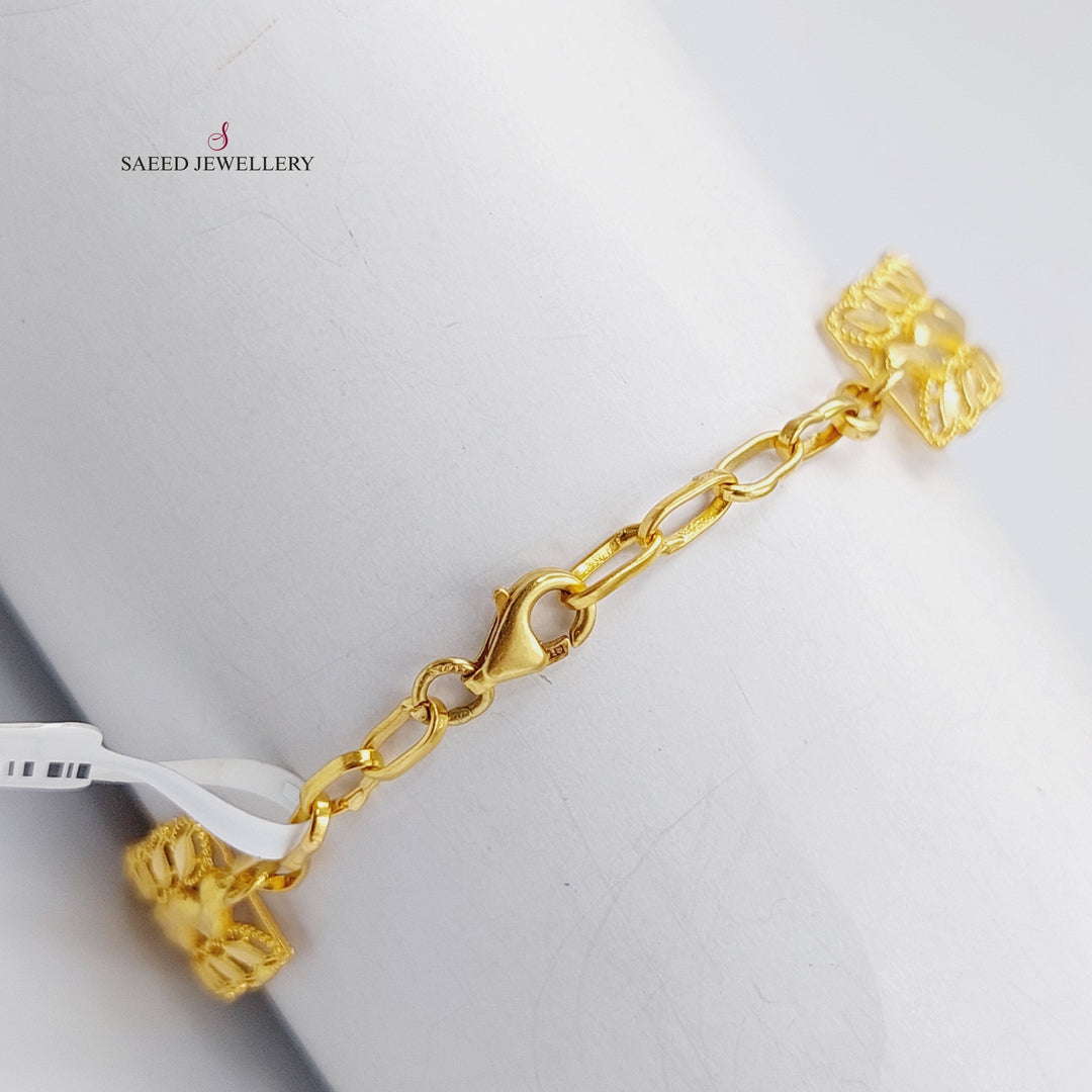 21K Gold Spike Bracelet by Saeed Jewelry - Image 2