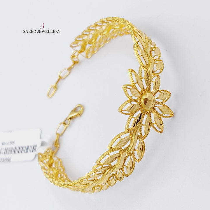 21K Gold Spike Bracelet by Saeed Jewelry - Image 3