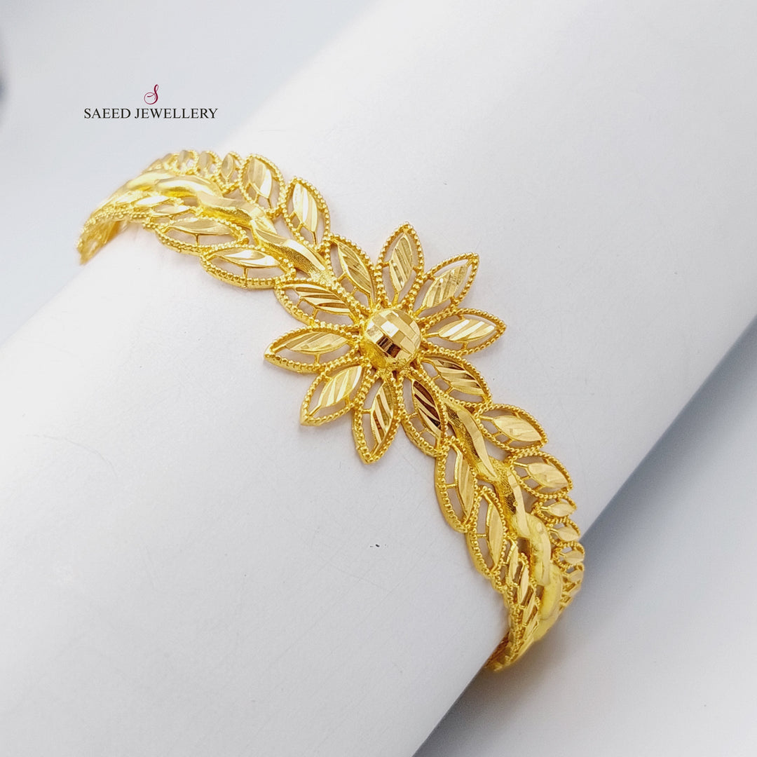 21K Gold Spike Bracelet by Saeed Jewelry - Image 1