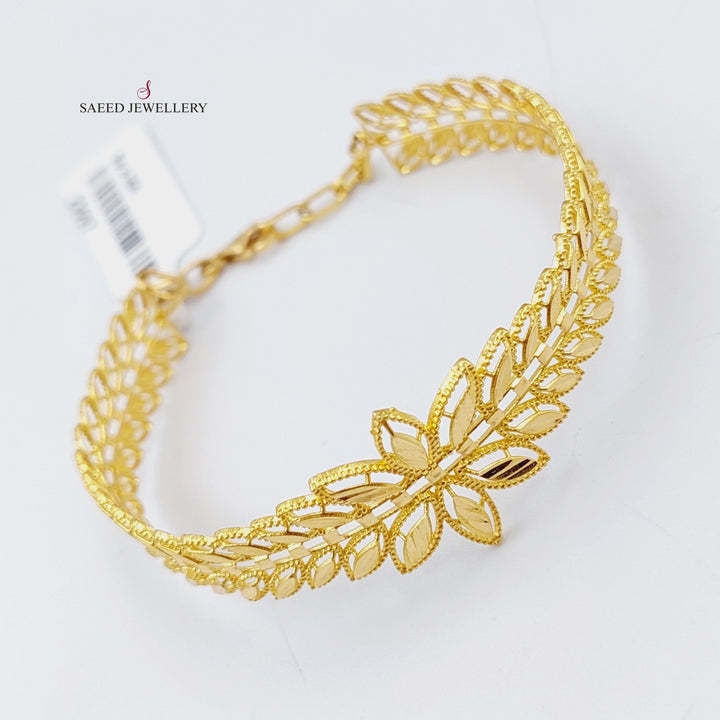 21K Gold Spike Bracelet by Saeed Jewelry - Image 5