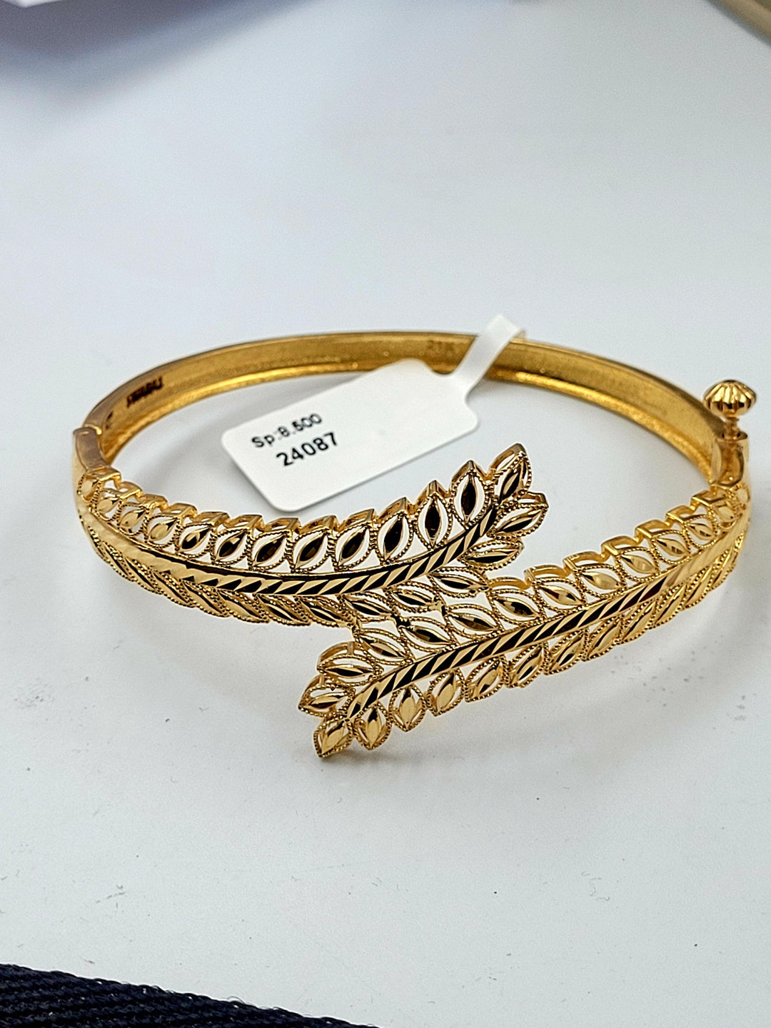 21K Gold Spike Bracelet by Saeed Jewelry - Image 2