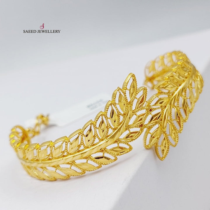 21K Gold Spike Bracelet by Saeed Jewelry - Image 4