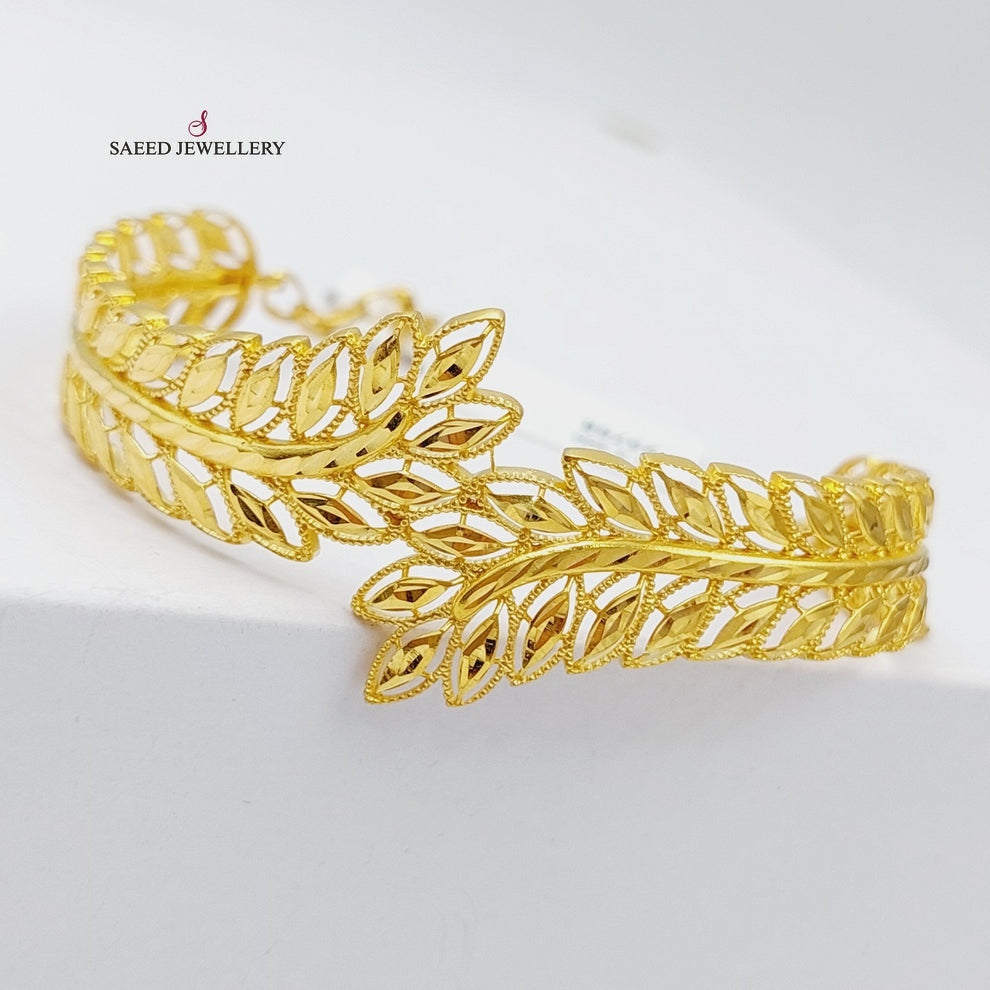 21K Gold Spike Bracelet by Saeed Jewelry - Image 6