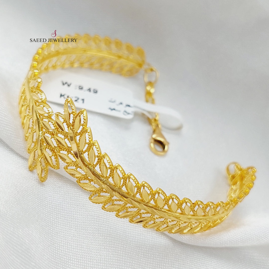 21K Gold Spike Bracelet by Saeed Jewelry - Image 5