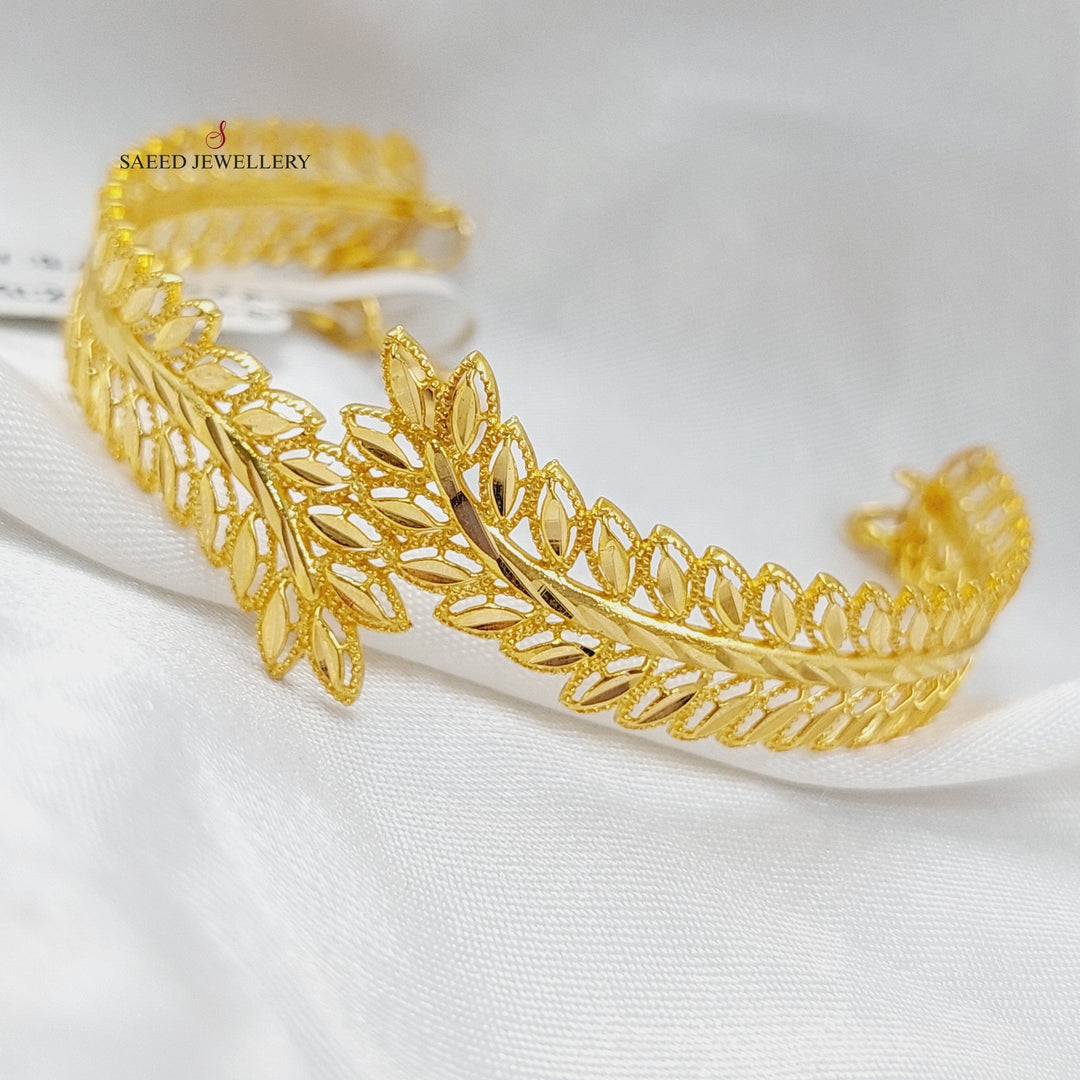 21K Gold Spike Bracelet by Saeed Jewelry - Image 6