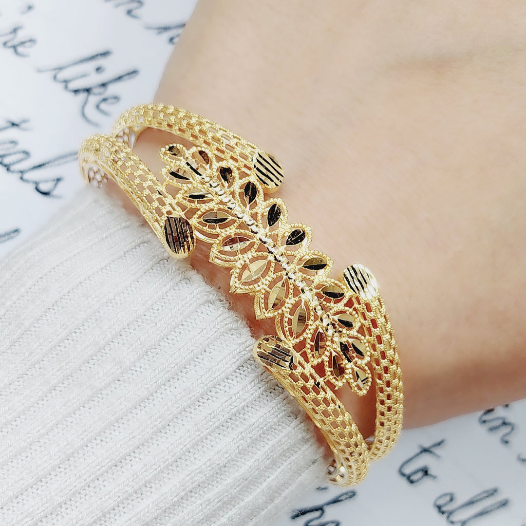 21K Gold Spike Bracelet by Saeed Jewelry - Image 3