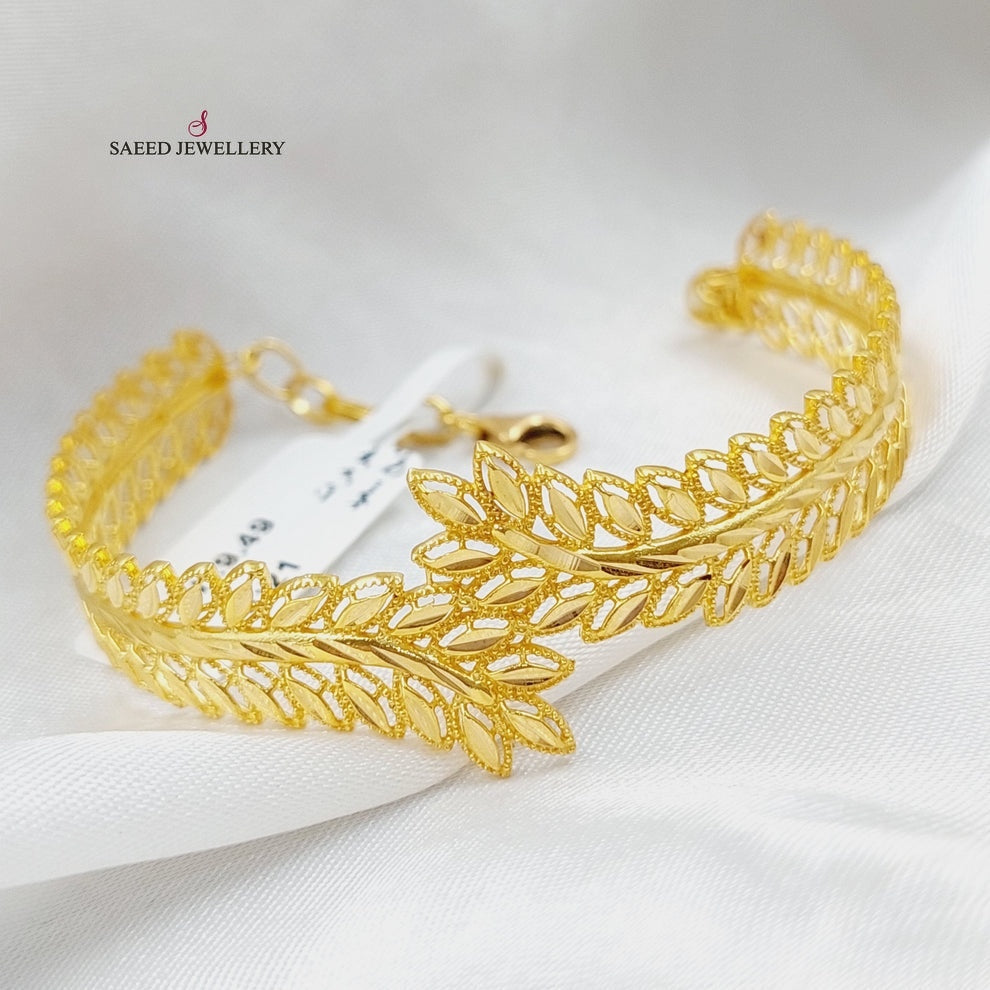 21K Gold Spike Bracelet by Saeed Jewelry - Image 3