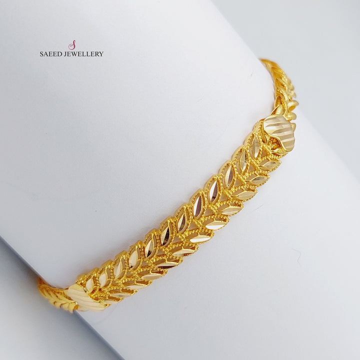 21K Gold Spike Bracelet by Saeed Jewelry - Image 3