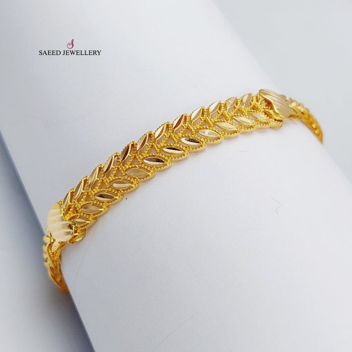 21K Gold Spike Bracelet by Saeed Jewelry - Image 1