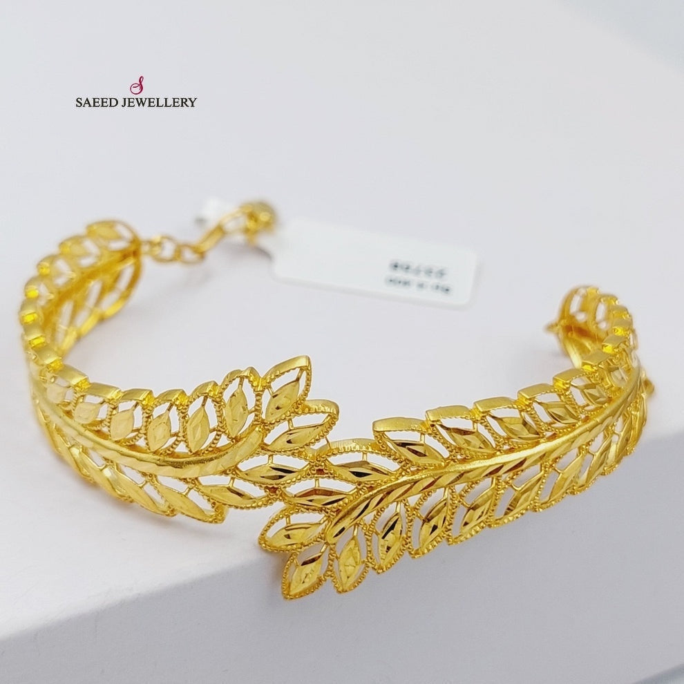 21K Gold Spike Bracelet by Saeed Jewelry - Image 4