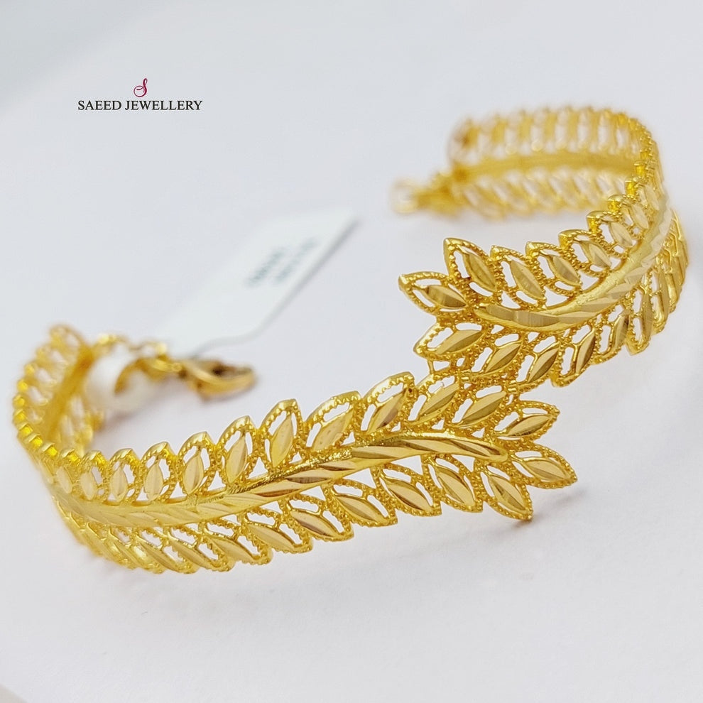 21K Gold Spike Bracelet by Saeed Jewelry - Image 8