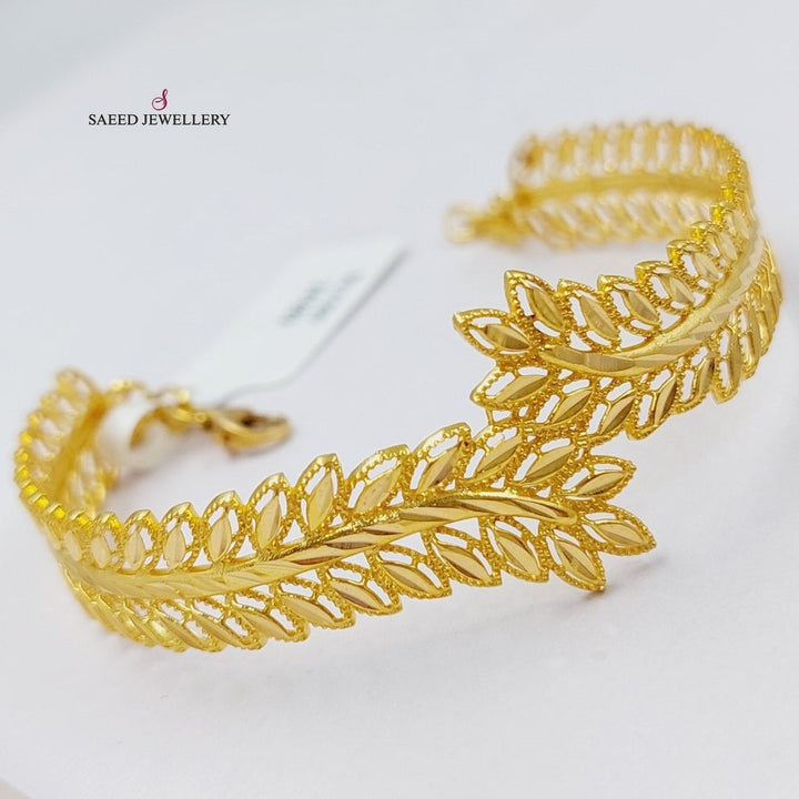 21K Gold Spike Bracelet by Saeed Jewelry - Image 14